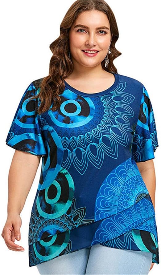 plus size flutter top
