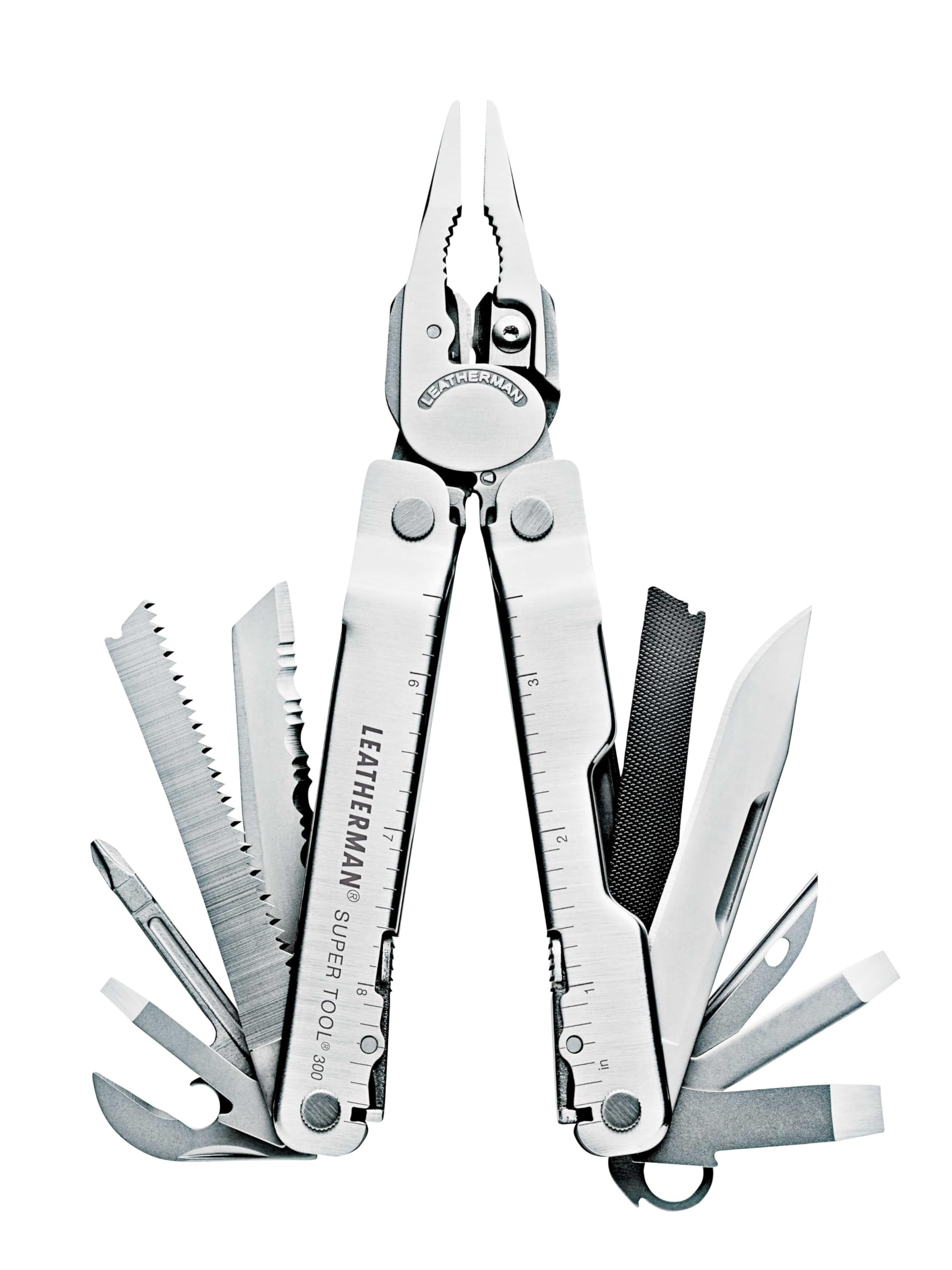 Leatherman Super Tool 300 - 19-in-1 Multi-Tool with All-Features, Silver