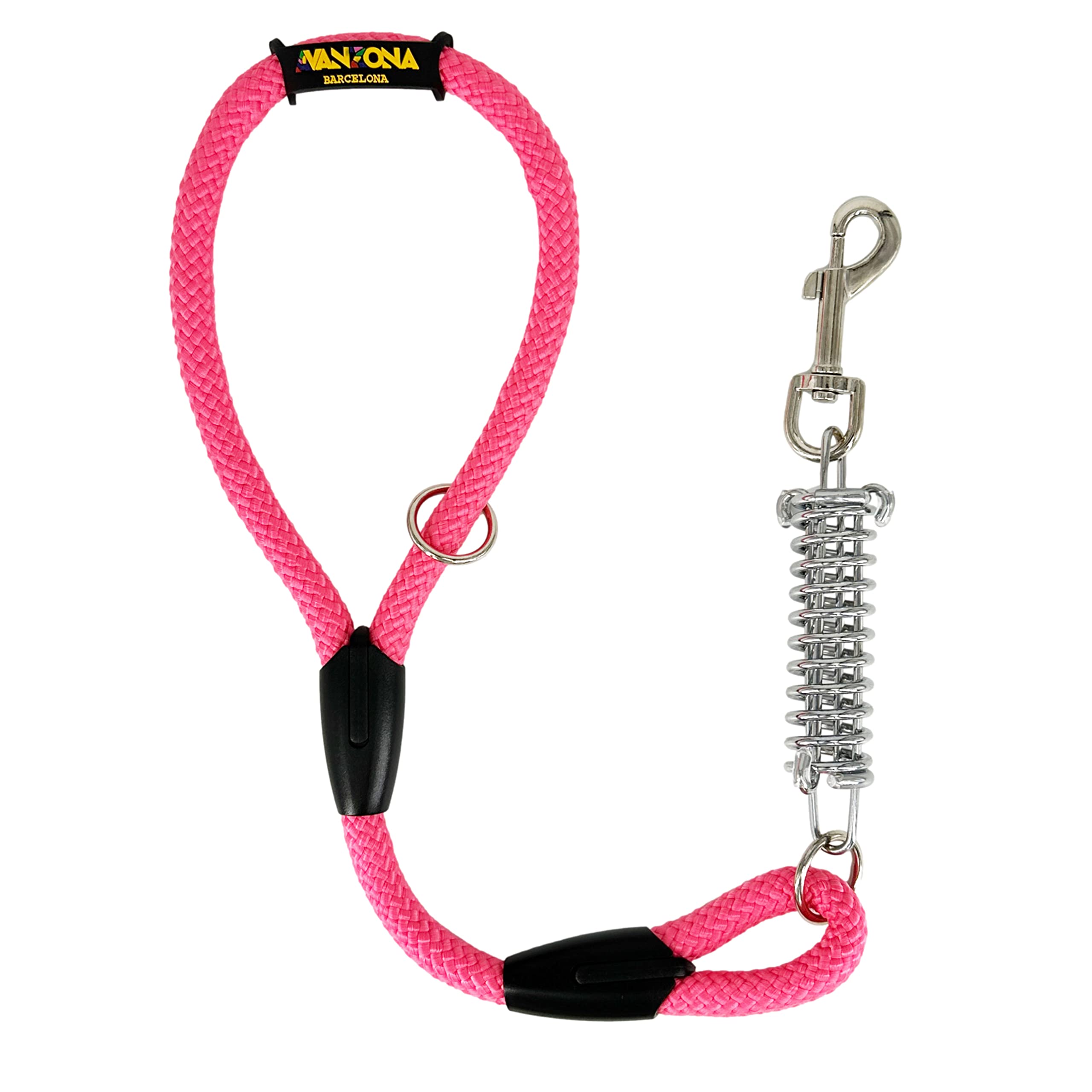 Dog Lead, Shock Absorber, Anti Pull, for Medium and Large Dogs, Made in Spain. 60cm. Pink — image 1