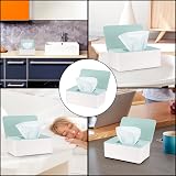 XiangJunly 2Pcs Wet Wipes Storage Box with Lid Green Dispenser Holder Case view 7
