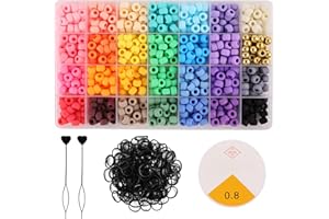 MISS RABBIT 28 Color 9 mm Pony Beads for Bracelet Making Kit, Matte Frosted Kandi Beads for Jewelry Making Hair Braids Crafts School Gift with Rubber Band＆Hair Beader (Include organizing Box)