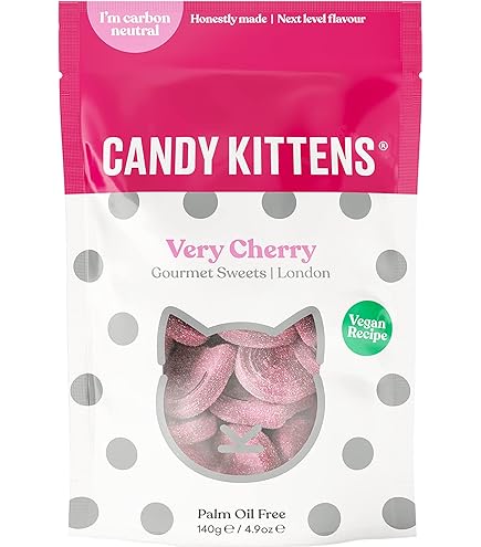 Amazon.com : Candy Kittens Wild Strawberry Gourmet Sweets Bag 140G