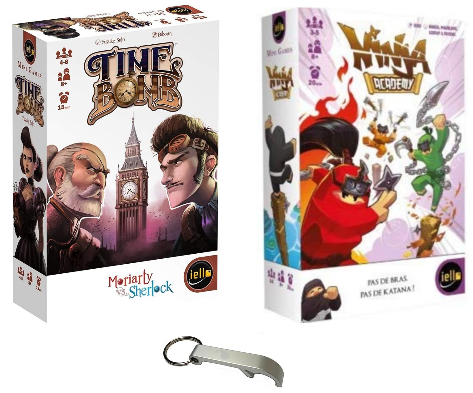 Blumie Shop Time Bomb + Ninja Academy 1 Bottle Opener (Time Academy), (BLU1458-BLU1465)