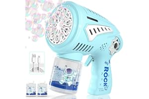 Big Bubble Gun - Bubble Machine for Kids, Make Larger Bubbles, USB-C Rechargeable, LED Light - Bubble Toys Gifts Ages 3+ for 