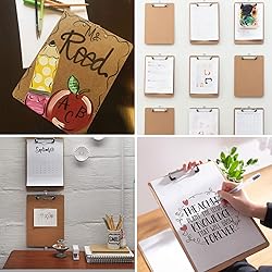 Happyhapi 16 Pack Clipboards Letter Size 9" x