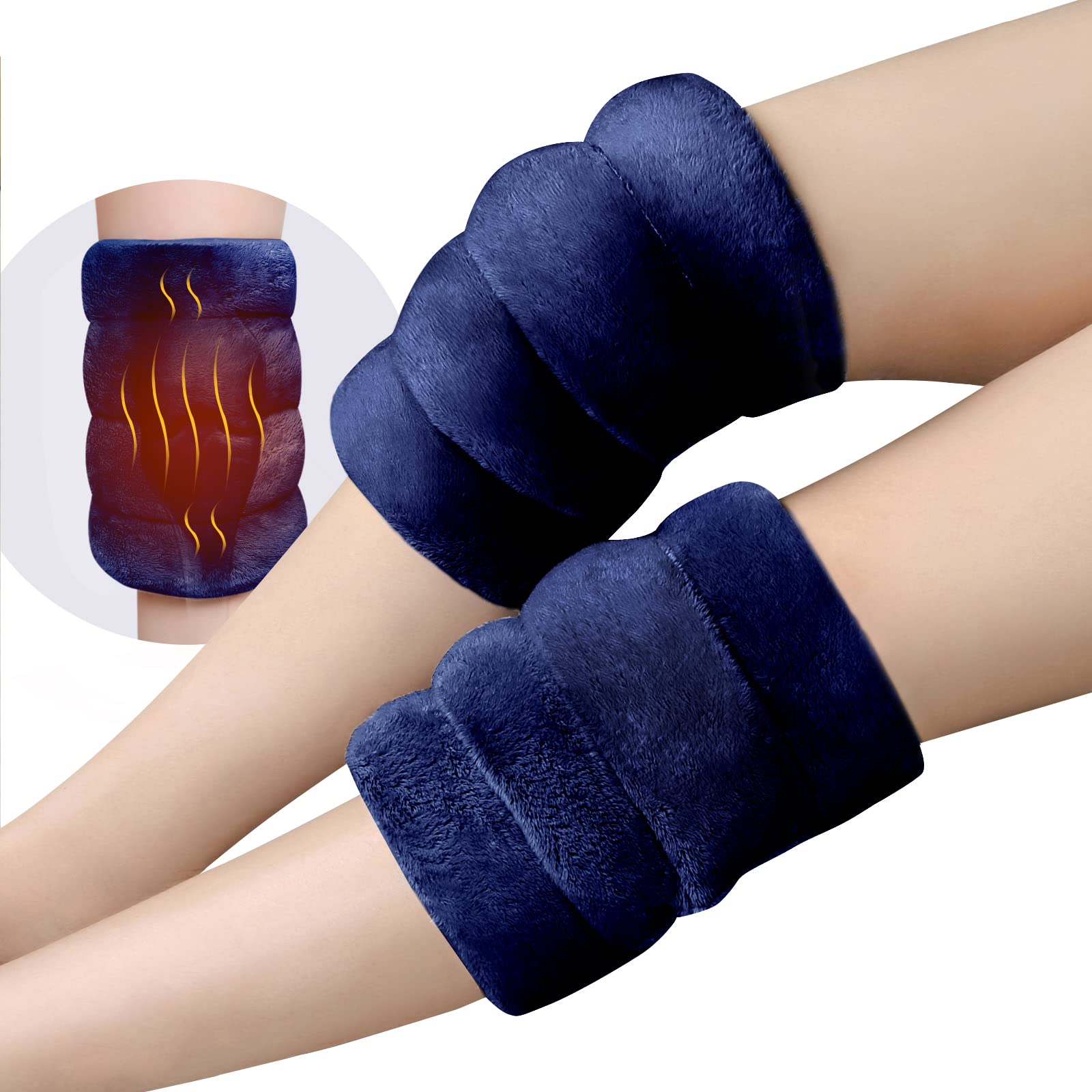 Photo 1 of REVIX Microwavable Knee Heating Pad for Knee, Reusable Microwave Heating Pad for Knees, Elbow, Muscle and Joints, Natural Hot and Cold Pack Therapy