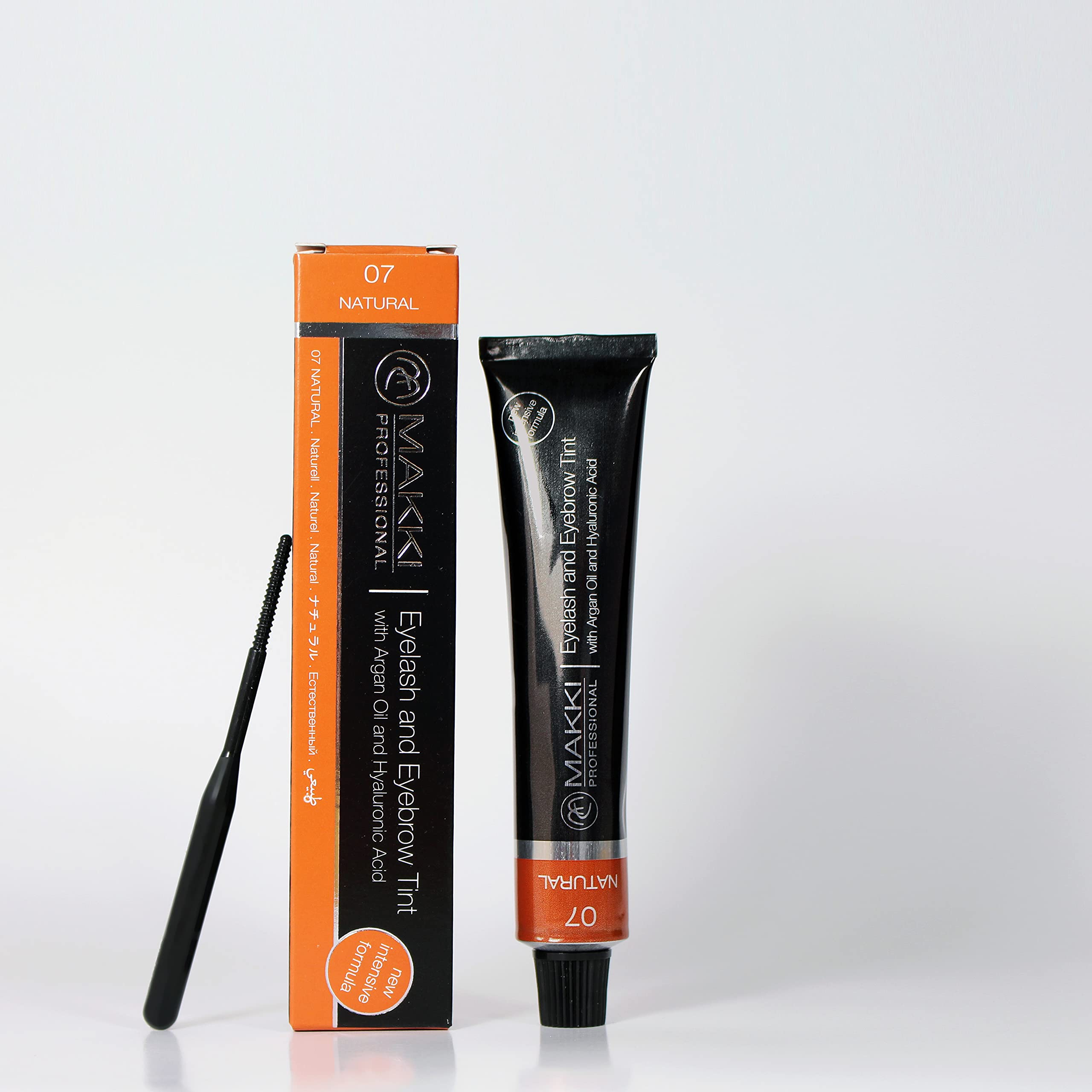 07 Natural Makki Professional Intensive Eyelash and eyebrow tint dye with argan oil & hualuronic acid 22ml — image 1