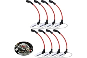 Busieea High Performance 10.5mm High Temp Resistant Spark Plug Ignition Wires Set for Chevy Silverado Tahoe Suburban Avalanche GMC Sierra Yukon Cadillac Escalade 4.8 5.3 6.0 6.2 V8, OEM# 48322