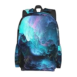 Muxxirt Daily Backpack Beautiful Galaxy Cyan nebula