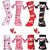 Swooflia Valentine's Day Socks Set - 2 or 4 Pairs - Matching Family, Friends, and Couple Designs for Women and Men