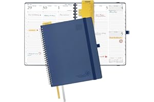 POPRUN Planner 2026-2027 (Large - 8.5'' x 10.5'') Academic Weekly Calendar (July 2026 - June 2027) with Hourly Time Slots, Mo