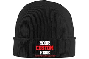 Custom Beanie Custom Funny Hat Add Text/Logo/Image Winter Beanie Personalized Gifts
