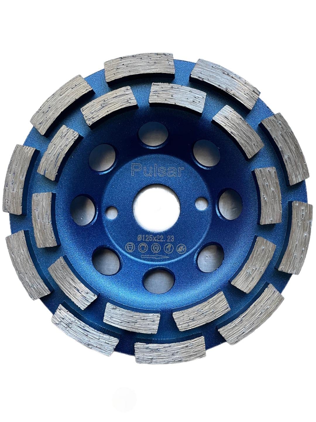 Pulsar Diamond Grinding Cup Wheel 125 mm / 4.5-5" Inch Angle Grinder Turbo Disc for Marble, Concrete, Masonry, Granite and Screeds.