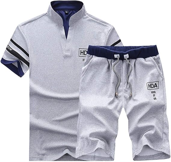 Amazon ジャージ トレーニング スポーツウェア メンズ 半袖 上下セット ジャージ セットアップ メンズ Tシャツ パンツ スウェット 夏服 メンズ 上下セットズボン セットアップ 部屋着 カジュアル スポーツ ルームウェア 上下セット 通販