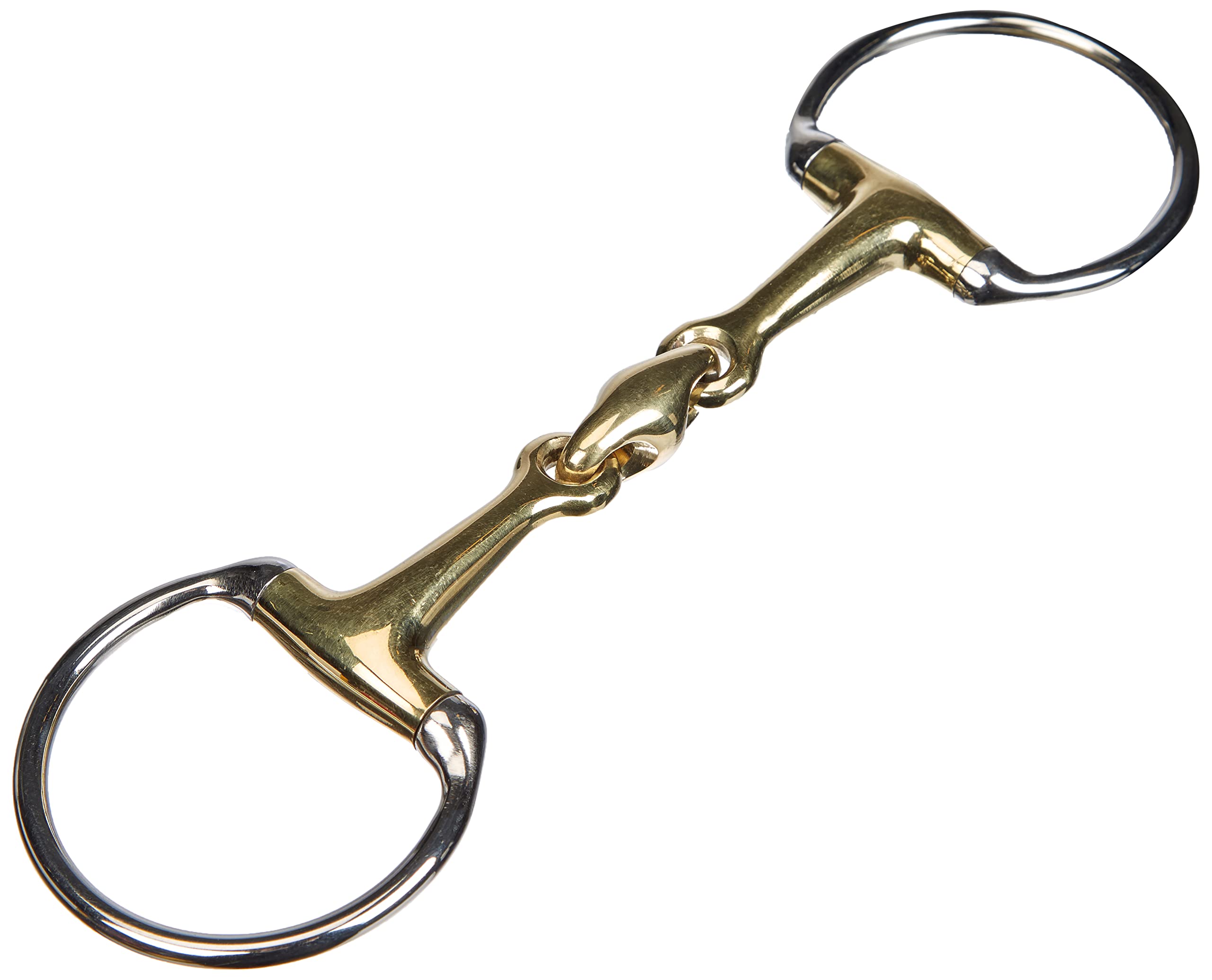 HKM Olive Head Bit 16 mm, Double Broken, Argentan, 65 mm/W125