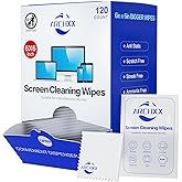 ARCHXX Screen Wipes for Electronics, 120 Count 6"x6" Pre-Moistened Screen Cleaner for Screens, Computer,Laptop,Tablet,Phone,Monitor,Car Screen Cleaner, Lens Wipes Individually Wrapped