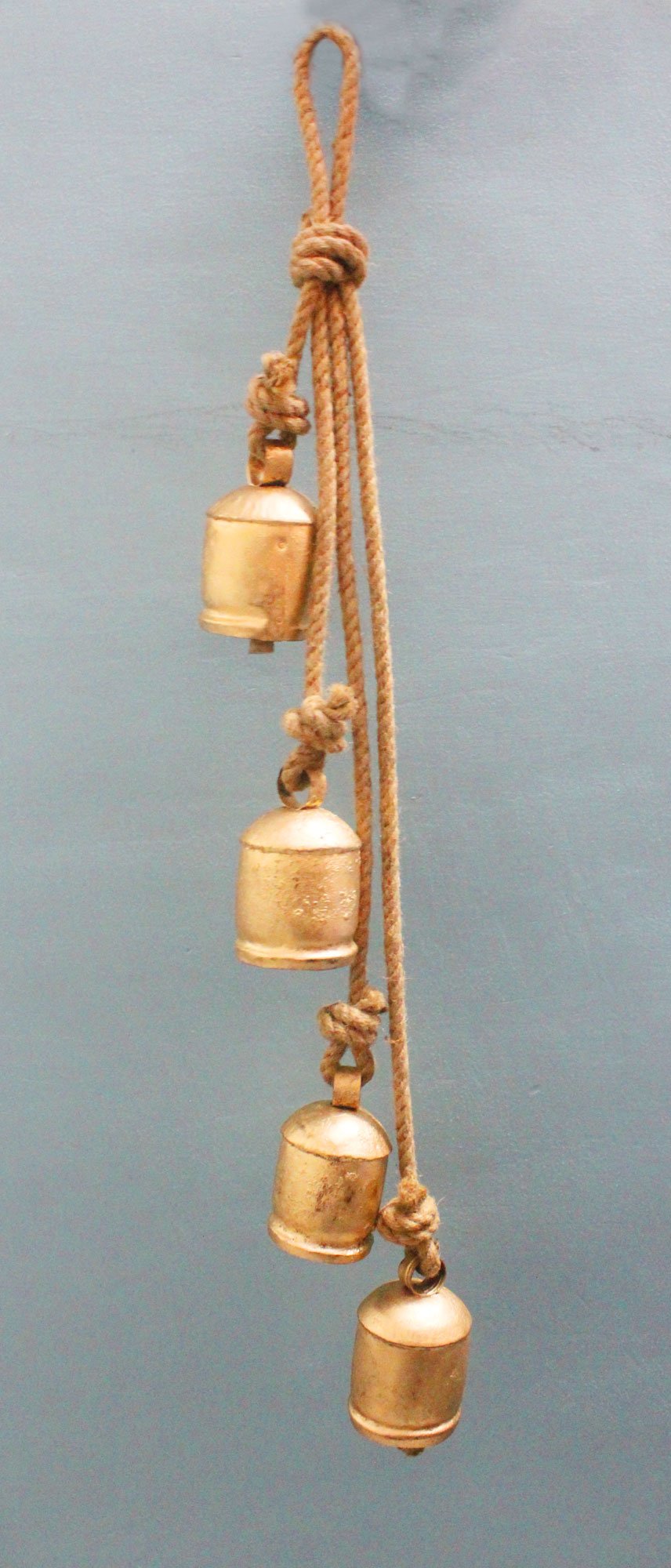 Mango Gifts tin bells, cowbells, Indian bells for crafts (Cow Bells set of 4)