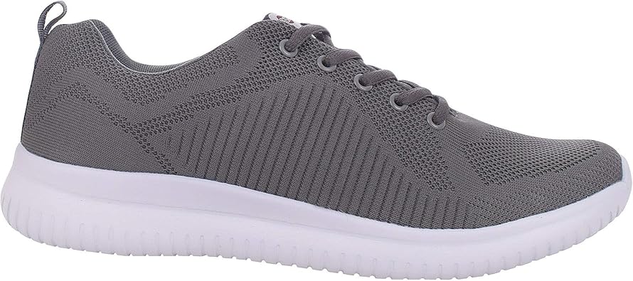 Amazon Com Lambretta Mens Escape Casual Lace Up Trainers Grey White 8us Shoes