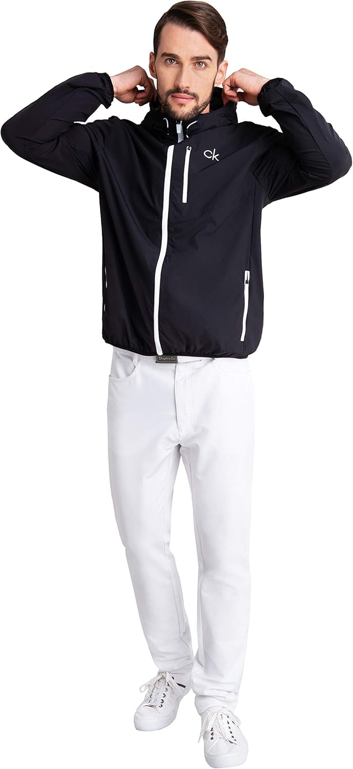 calvin klein golf ultra lite jacket in khaki