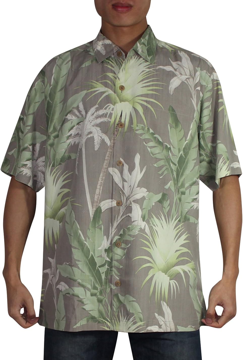 Tommy Bahama Mens Button Down Short Sleeve Silk Camp Shirt at Amazon Men’s Clothing store