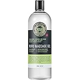 XESSO Nuru Massage Therapy Gel 33.8 Fl Oz, Waterbased Concentrate for Full-Body Massage, Unscented Non-Staining for Sore Muscles & Dry Skin, Seaweed & Grape Seed Extract Enriched, Made in USA