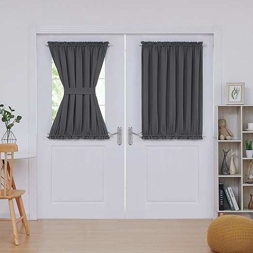 Amazon Com Deconovo Door Curtains Thermal Insulated Blackout