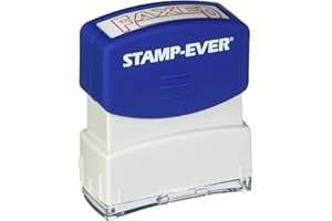 Stamp-Ever-Pre-Inked Message, Faxed, Impression Size:9/16 X 1-11/16-Inch, Red-5952