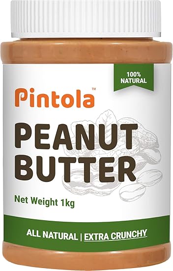 Pintola All Natural Peanut Butter (Extra Crunchy) (Unsweetened) (1kg)