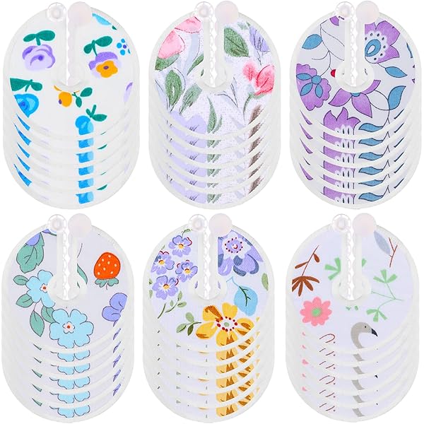 Cache-boutons Allaitement Threlaco - Lot De 48 En Coton Absorbant, 4 Motifs Réutilisables