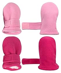 N'Ice Caps Baby Toddler Mittens Kids 2 Pairs Fleece