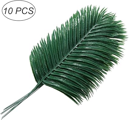 Winomo Feuilles Tropicales Feuille De Palmier Artificielle Feuilles De Plantes Pour Maison Mariage De Decoration 10pcs Amazon Fr Cuisine Maison