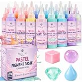 BALTIC DAY Pastel Pigment Paste for Epoxy Resin, 24 Colors, 15g Each | Soft opaque pastel colors for resin jewelry, coasters, tumblers, molds, home d&eacute;cor and DIY crafts