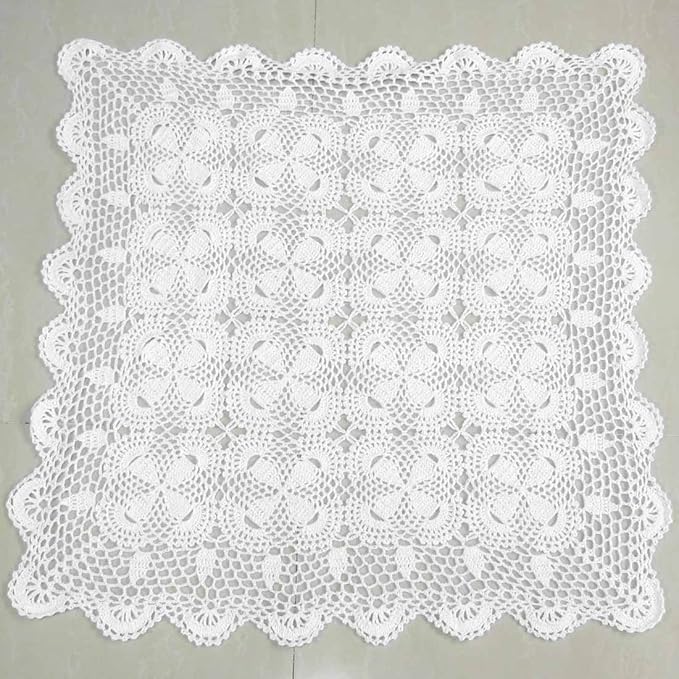 kilofly Handmade Crochet Cotton Lace Table Placemats Sofa Doilies