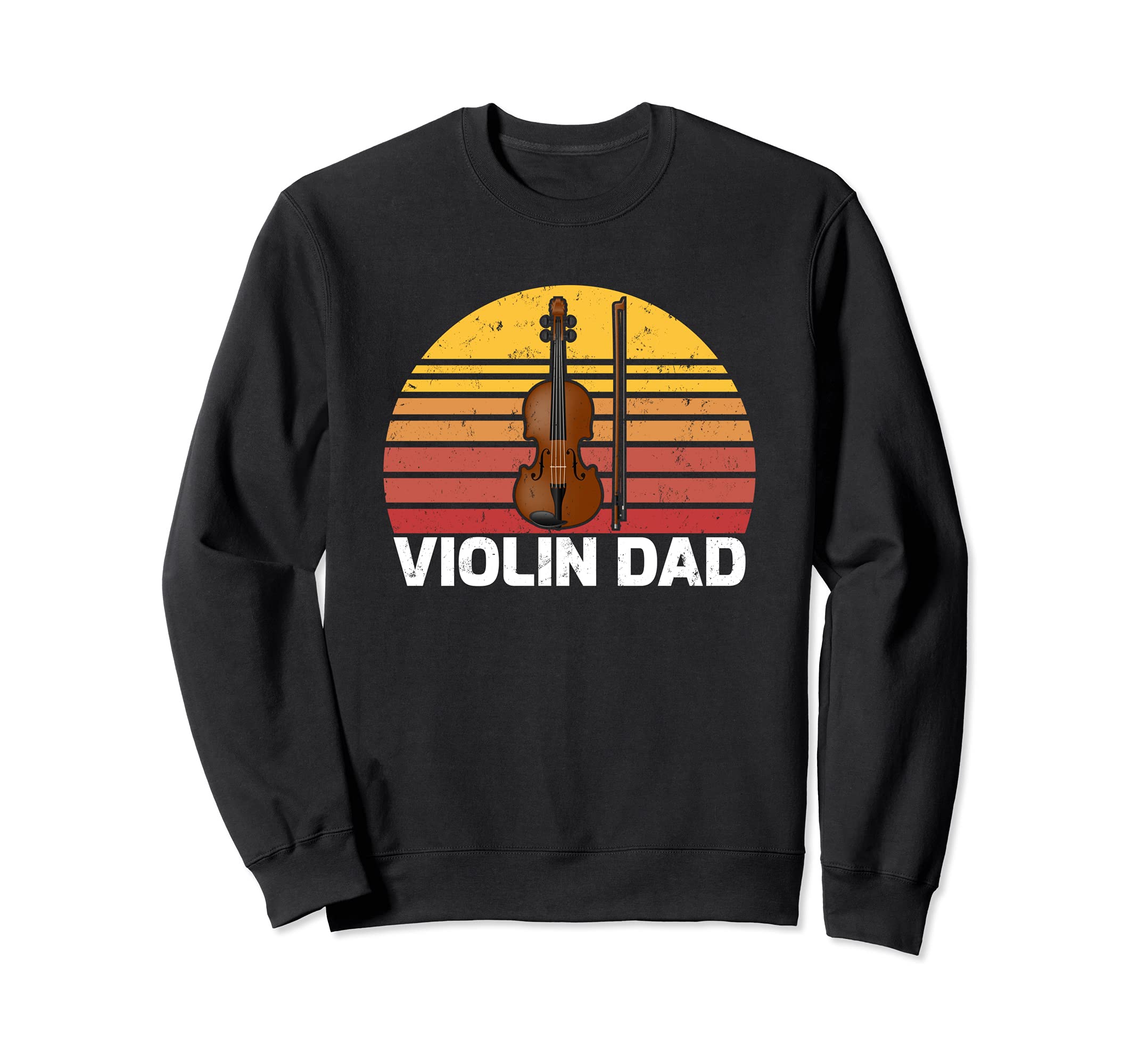 Retro Vintage Violin Music Lover Violin Dad Father's Day Sweatshirt