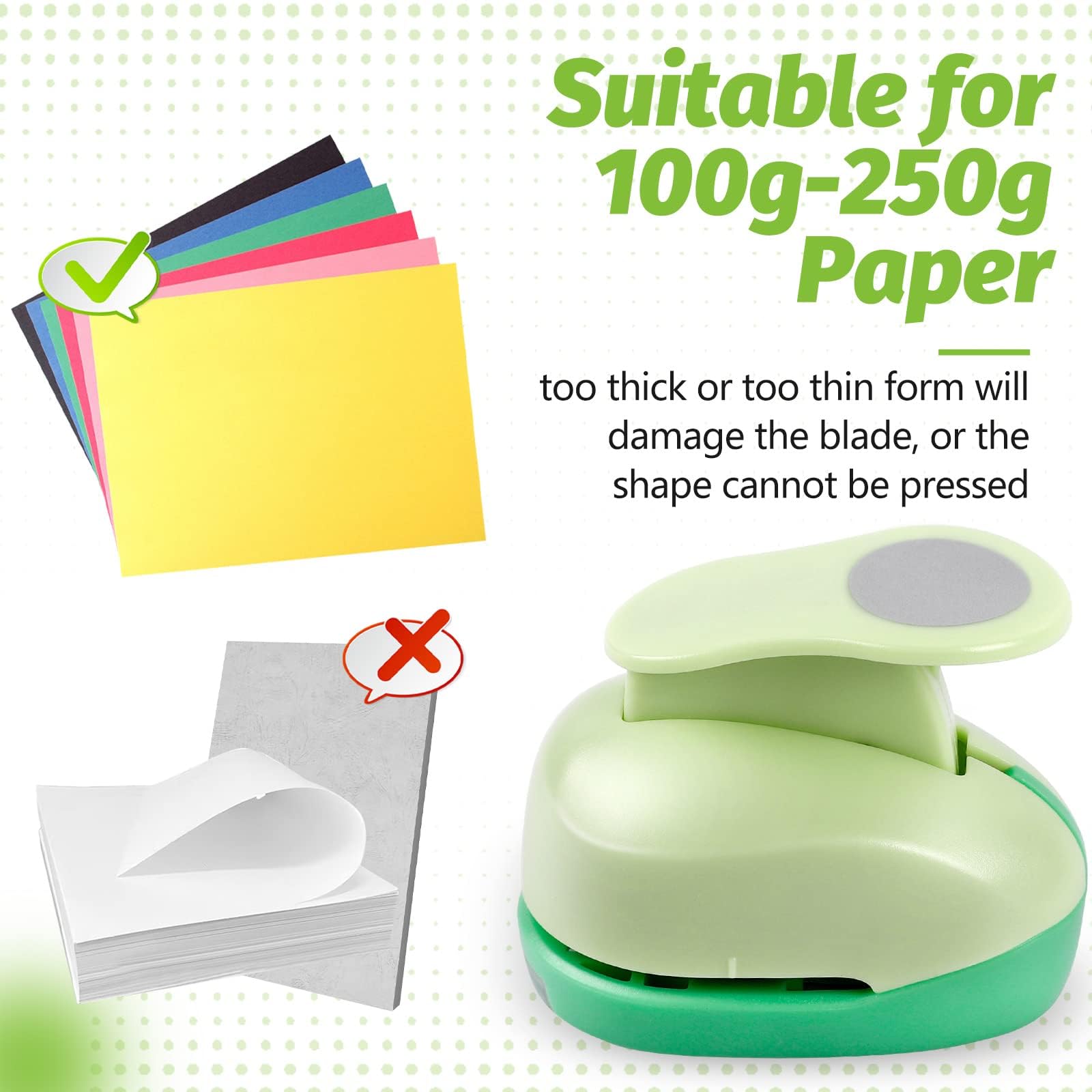 UCEC 1/2 Inch Circle Punch - Paper Circle Punch for Crafts, Scrapbooking, Cards & Arts