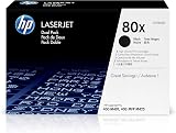 HP 80X CF280XD Black High Yield Toner Cartridges Multipack 2 x 6900 Pages