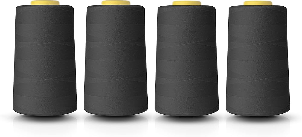 Realm Polyester Thread Four 5000 Yards Cones White Black Grey Navy Red