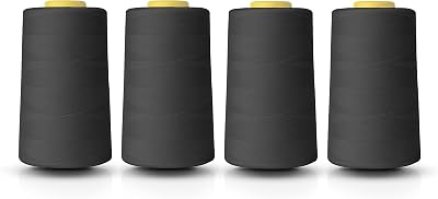 Realm Polyester Thread Four 5000 Yards Cones White Black Grey Navy Red