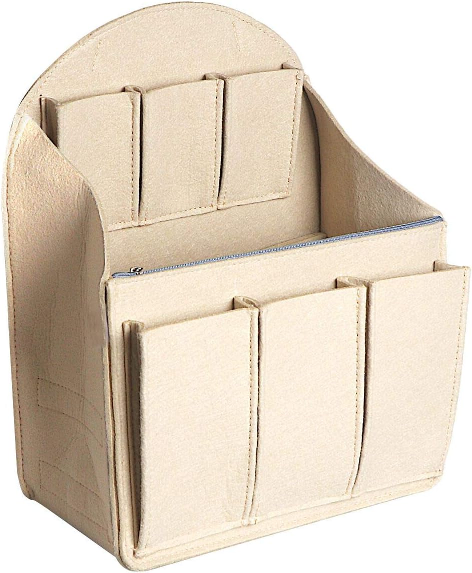 FF1 Felt Multipocket Insert Fabric Purse Organizer for Tote & Handbag & Backpack Shaper