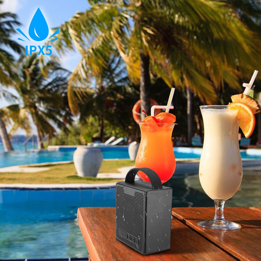 Radiowecker Digitaler Wecker Bluetooth Lautsprecher - Dimmbare LED Funkuhr mit 2*Dual Alarm,Kabellose Speaker mit Bass,FM Radio/Aux/Micro SD,Bluetooth V4.2 mit Mikrofon für iPhone,Android,iPad