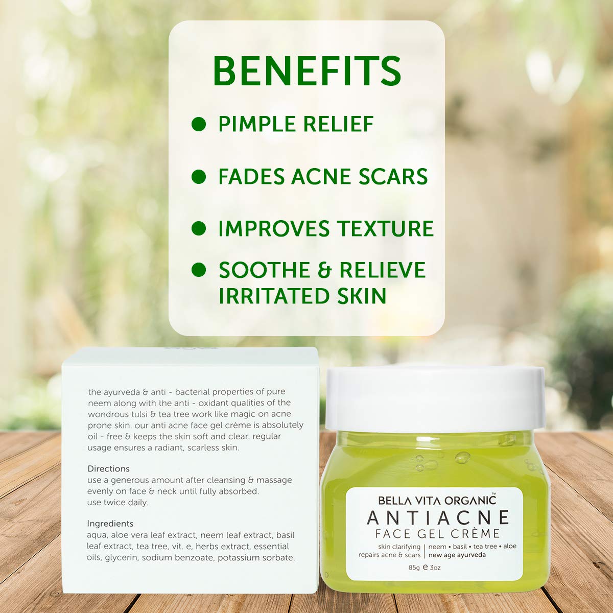 bella vita organic anti acne gel