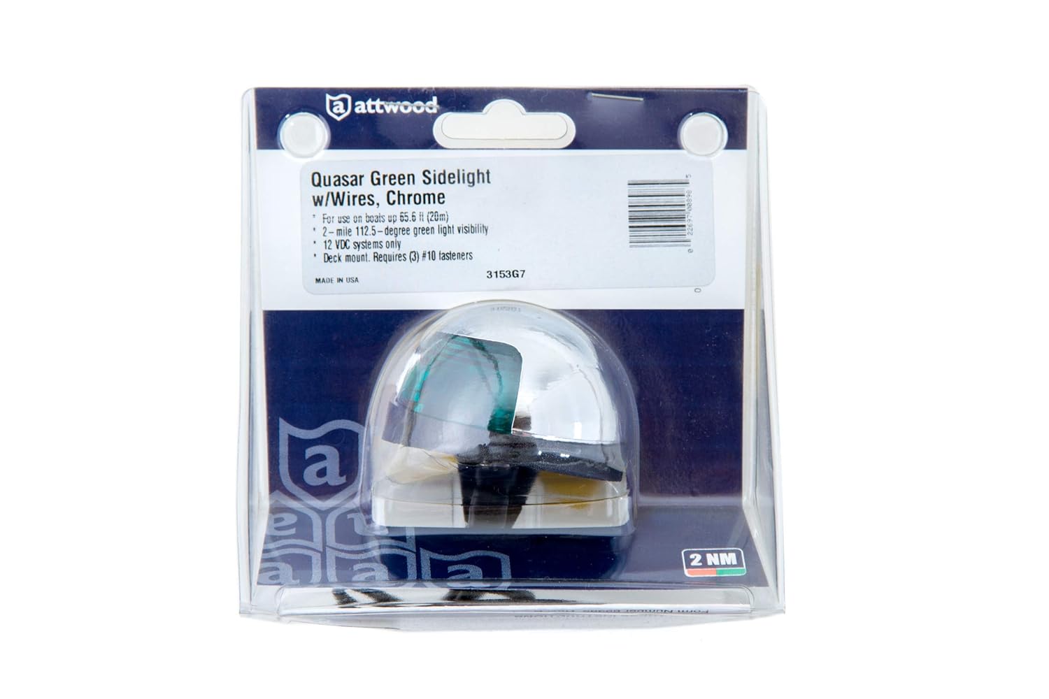 Attwood Bi-Color Combination, Deck Mount Navigation Light