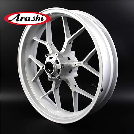 Amazon Arashi フロントホイールリム適合車種ホンダ Honda Cbr600rr 07 17オートバイ交換アクセサリーcbr 600 Rr Cbr600 白 08 09 10 11 12 13 14 15 16 リム 車 バイク