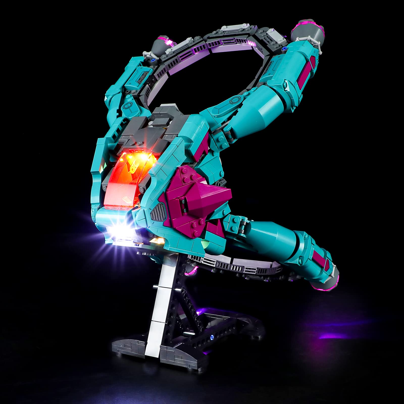 GEAMENT LED Light Kit Compatible with LEGO The New Guardians' Ship - for 76255 Model (Building Set Not Included)