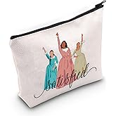 BWWKTOP Schuyler Sisters Cosmetic Makeup Bag Hamilton Musical Fans Gift Broadway Theater Zipper Pouch Bag(satisfied)