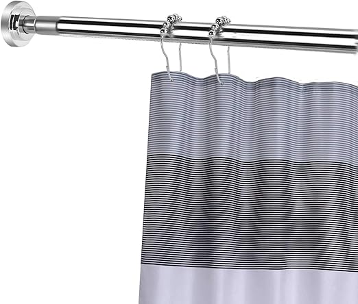 Yizhet No Drill Extendable Telescopic Shower Curtain Tension Rod