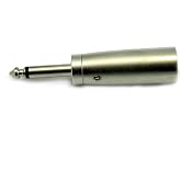 Microphone Adaptor Standard 1/4" Phone Plug to 3 PIN XLR Male Connector