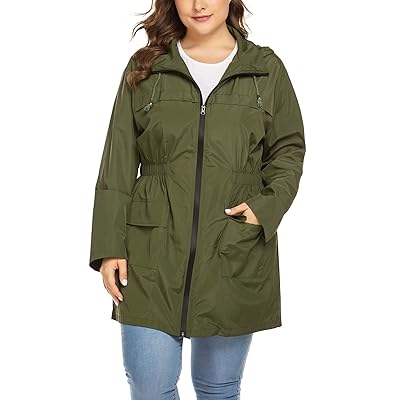 INVOLAND Womens Plus Size Raincoats Long Rain Jacket Ireland Ubuy