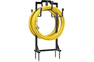 Skycarper Garden Hose Reel Holder Water Hose Hanger Organizer Stand,Black