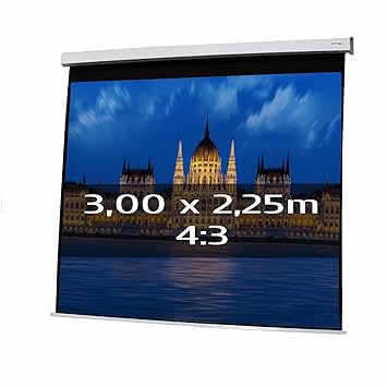 PANTALLA ELECTRICA DE PROYECCION 3,00x2,25m Formato 4:3 ...